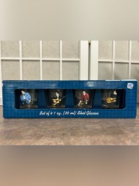 Elvis Presley Shot Glasses Set of 4